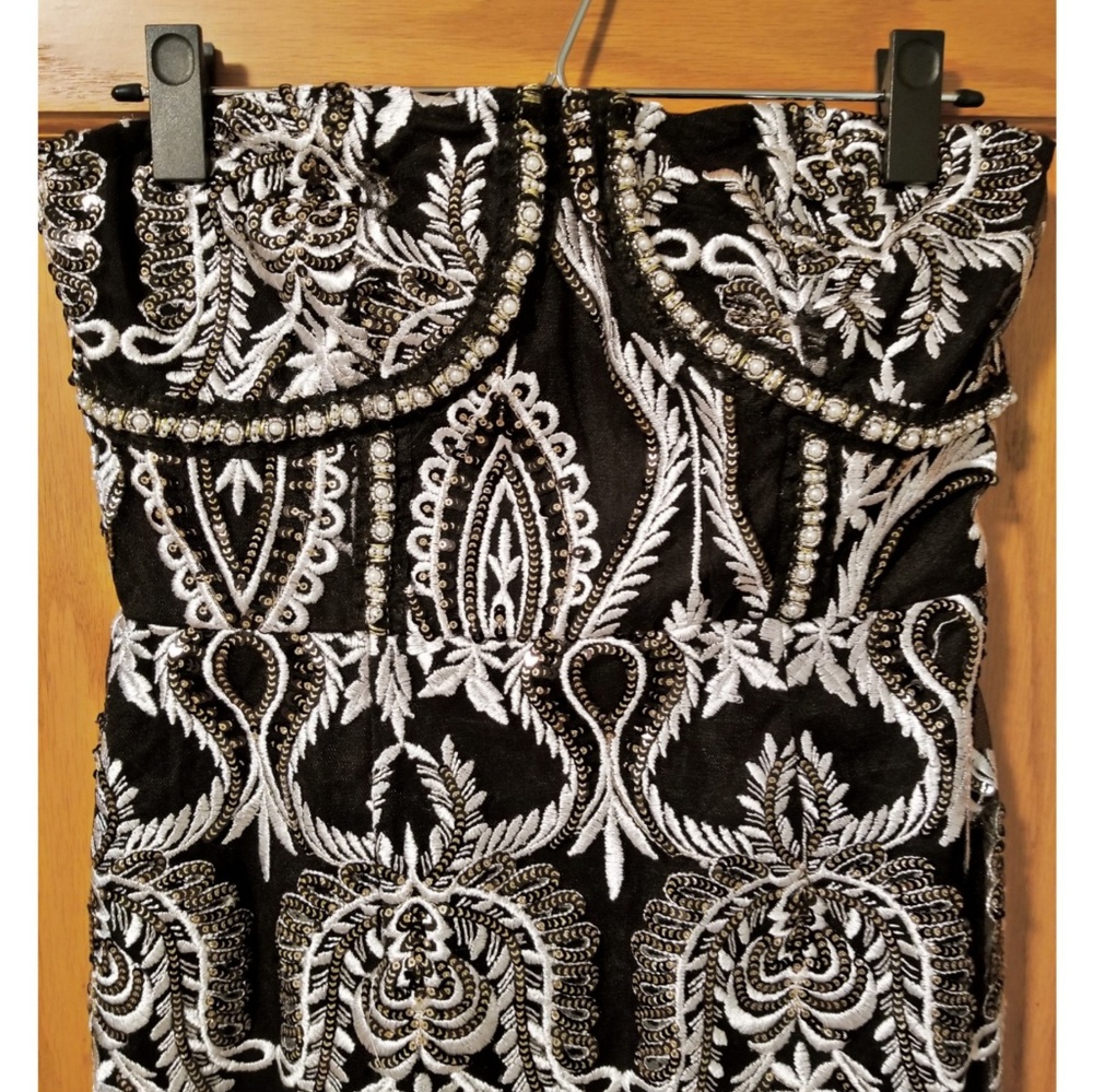 Premium Black Sequin Embroidered Dress